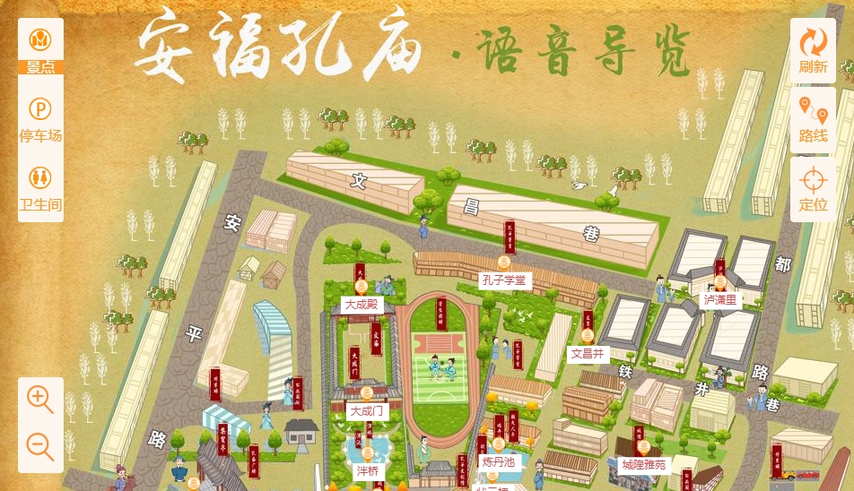 江达手绘地图：智慧景区智能化服务的延伸